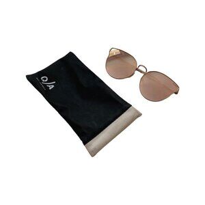 Quay All My Love Gold Sunglasses